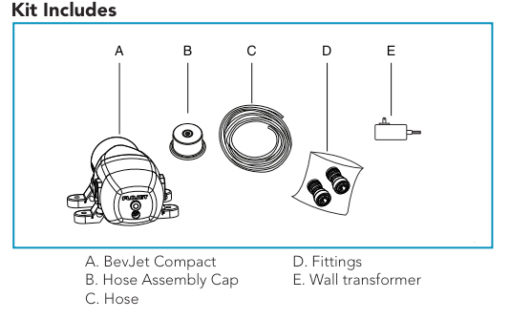 BevJet Kit Includes